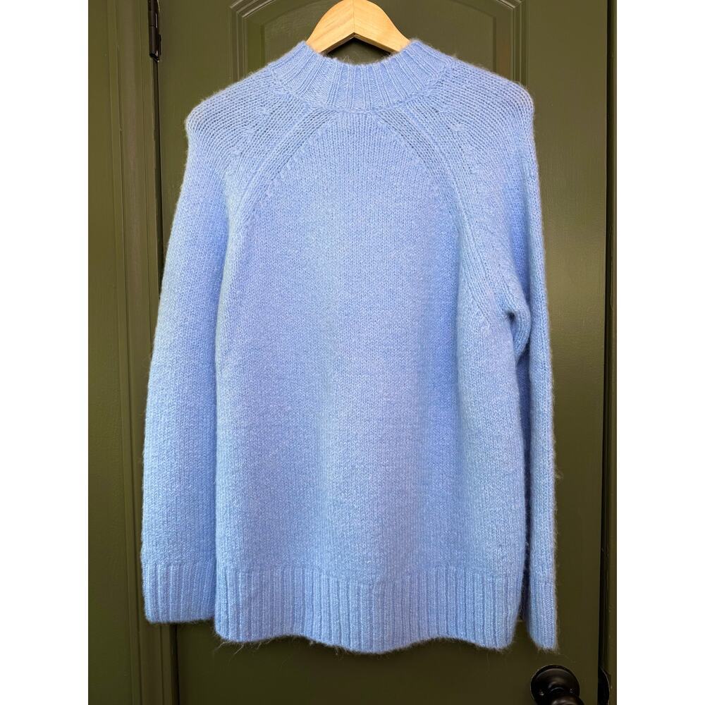 NWT Pistola Ilana Folded Neck Raglan Sleeve Pullover Sweater Blue Women's Small - Picture 4 of 5